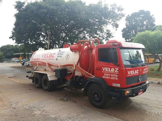 Caminhão para desentupimento em Vicente Pires